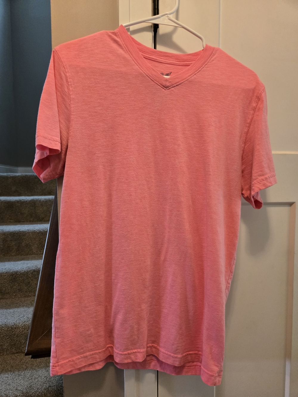 Faded Glory Pink V-Neck Short Sleeve Tee